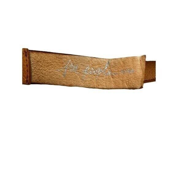Free People Layered Up Leather Belt Orange NWT Western Boho Festival S/M - Picture 8 of 9